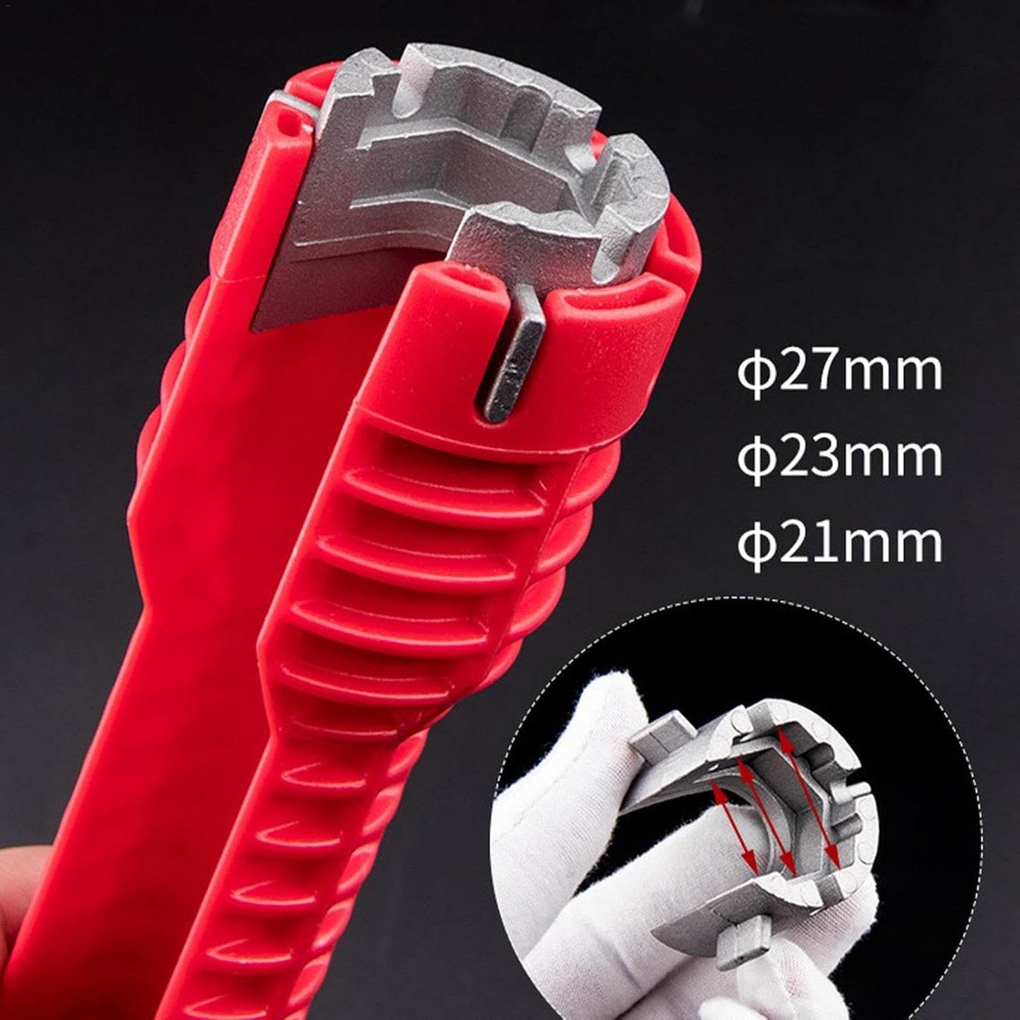 14 in 1 Tap Spanner Tool - Tools Tap Spanner Kit,Multi Tool Tap Spanner,Tools Tap Backnut Spanner Set,Kitchen Tap Tool Nut Tightening Tube Spanner Back Sink Wrench,Tap Cartridge Valve Removal Tool
