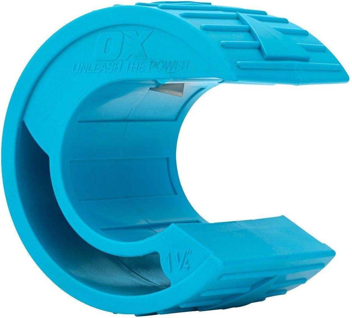 OX Pro POLYZIP Plastic Pipe Cutter 35Mm, Blue