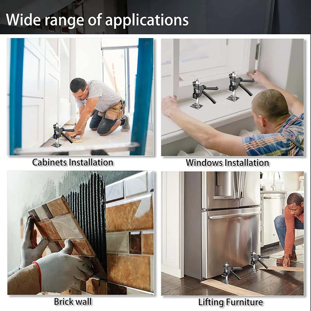 New Hand Lifting Tool Labor-Saving Arm Jack Door Panel Drywall Lifting Cabinet Board Lifter Tile Height Adjuster Elevator Tools