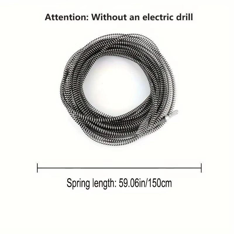 Heavy-Duty Electric Drain Cleaner Spring Tube Dredger Household Plumbing Unclogs Toilets Sinks Kitchen Bathroom Cleaning Tools