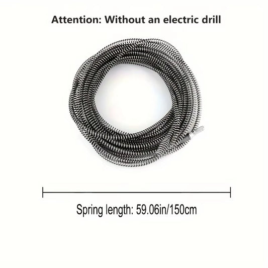 Heavy-Duty Electric Drain Cleaner Spring Tube Dredger Household Plumbing Unclogs Toilets Sinks Kitchen Bathroom Cleaning Tools