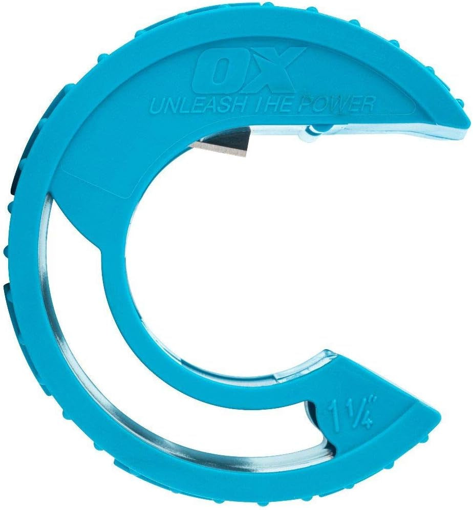 OX Pro POLYZIP Plastic Pipe Cutter 35Mm, Blue
