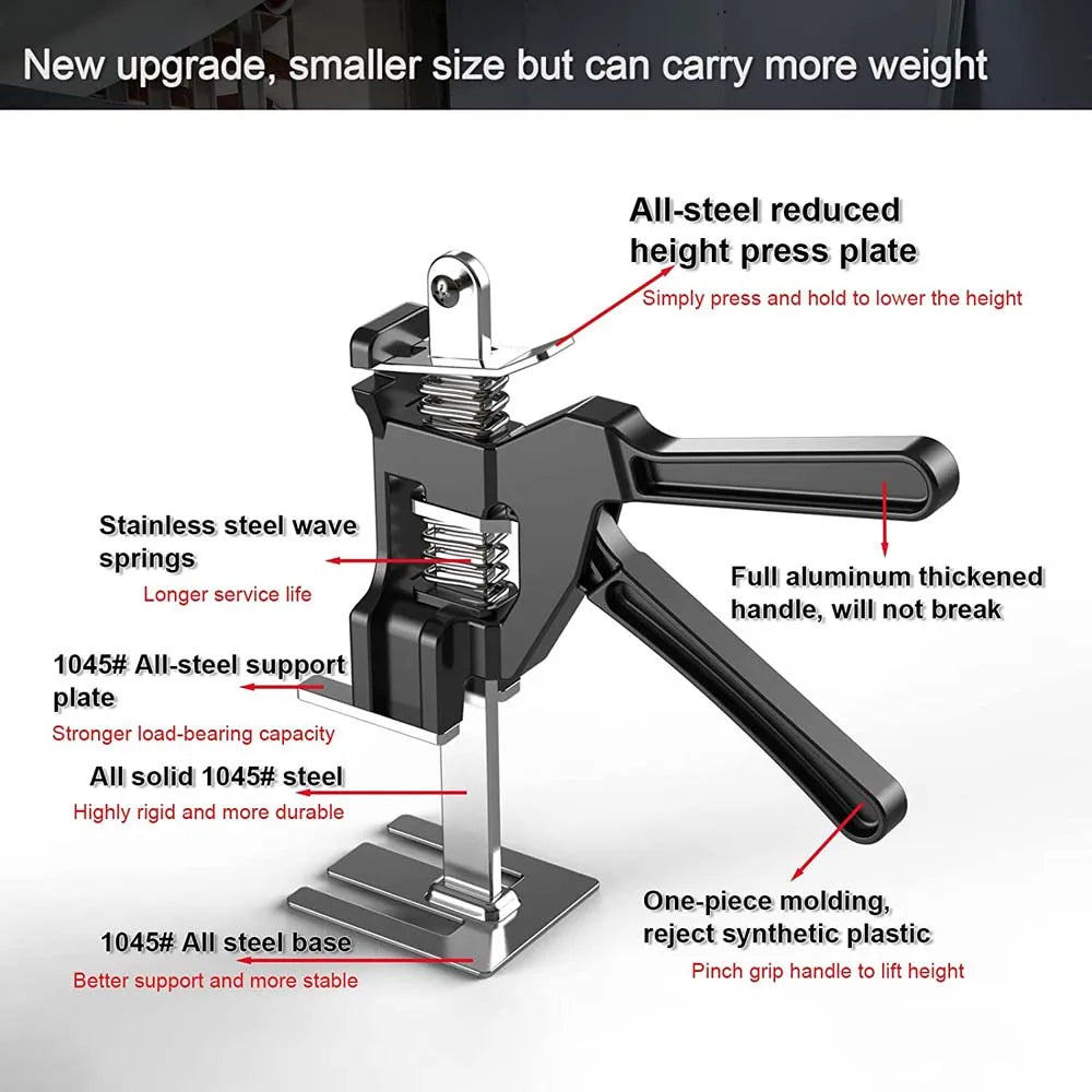 New Hand Lifting Tool Labor-Saving Arm Jack Door Panel Drywall Lifting Cabinet Board Lifter Tile Height Adjuster Elevator Tools