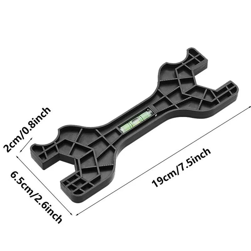 Multifunctional Dual-Headed Wrench with Integrated Level for Plumbing Repairs and Household Faucet Maintenance