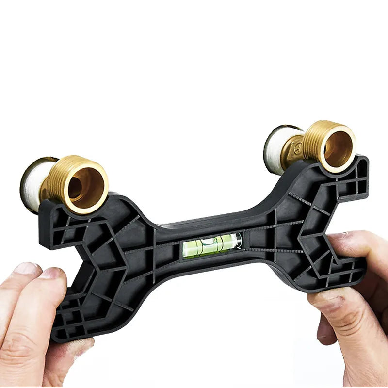 Multifunctional Dual-Headed Wrench with Integrated Level for Plumbing Repairs and Household Faucet Maintenance