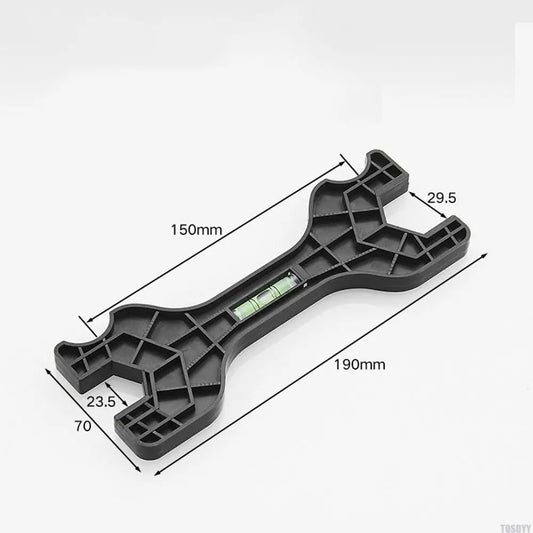 Multifunctional Dual-Headed Wrench with Integrated Level for Plumbing Repairs and Household Faucet Maintenance
