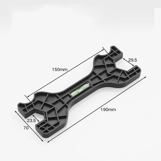 Dual-Headed Multifunctional Wrench with Integrated Level for Plumbing and Faucet Repair Tools